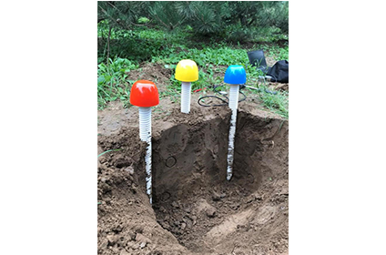 一体化旋管式土壤水分温度监测站